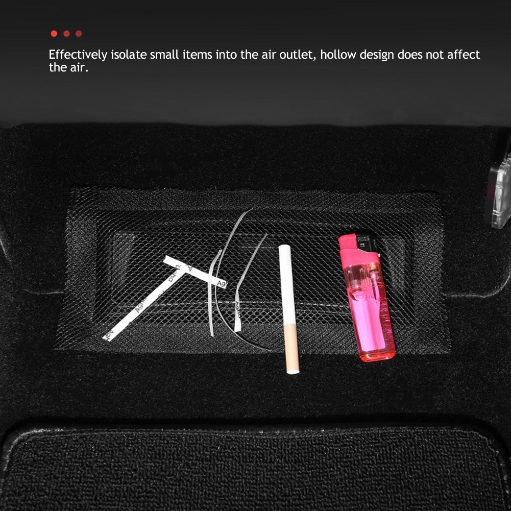 2Pcs Car Air Outlet Under Seat Anti-blocking Dust Cover For Tesla Model 3 Y Auto Vent Mesh Covers Air Conditioning Outlet Covers