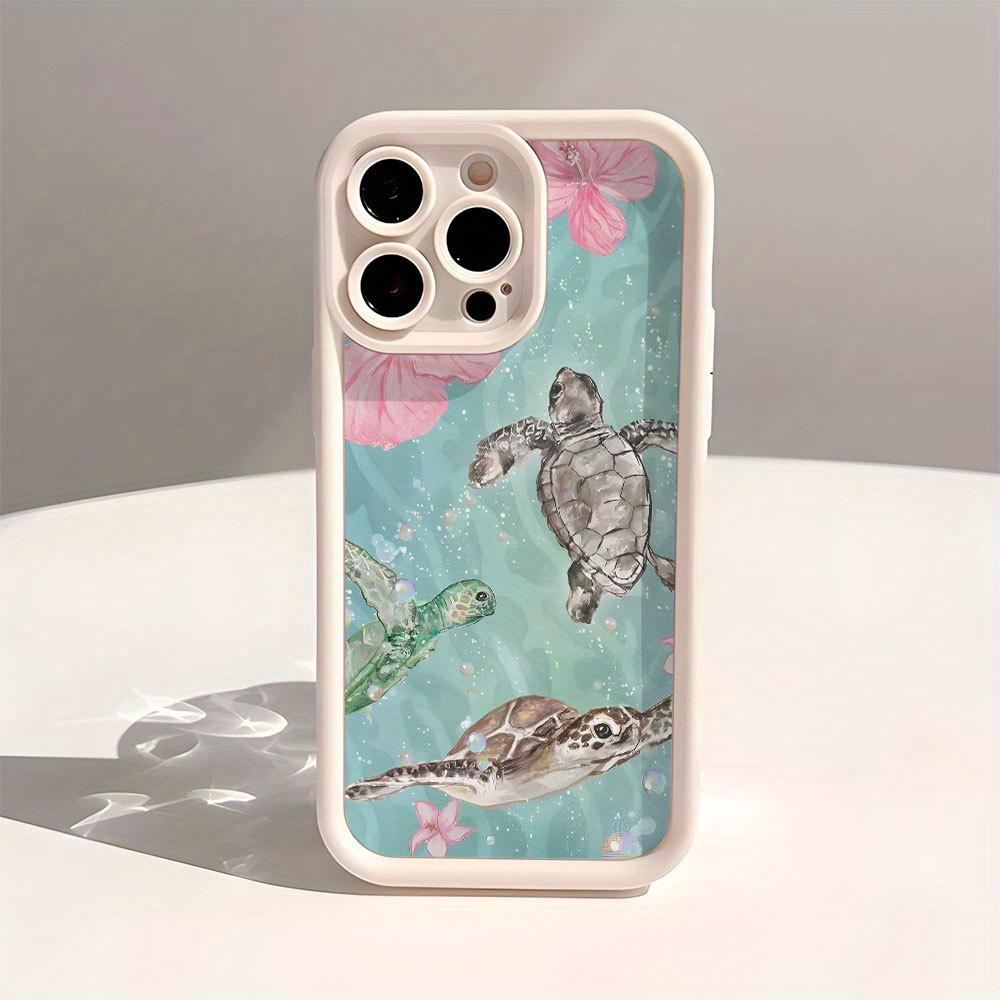 Turtle Back Pattern Design Phone Case Suitable for iPhone 17 16 15 14 13 12 11 Pro/Max/Plus Anti Drop and Shockproof Back Cover
