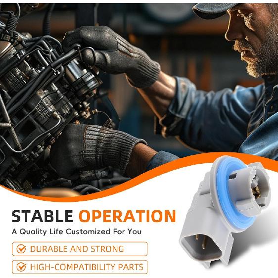 Rear Taillight Lamp Holder Back Up Reverse Lamp Socket Compatible with 1500