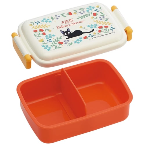 Skater Children's Bento Box, 1 Tier, 450ml, Fluffy Dome Shape, Antibacterial, Kids Lunch, Made In Japan, Ghibli Kiki's Delivery Service, Jiji Botanica