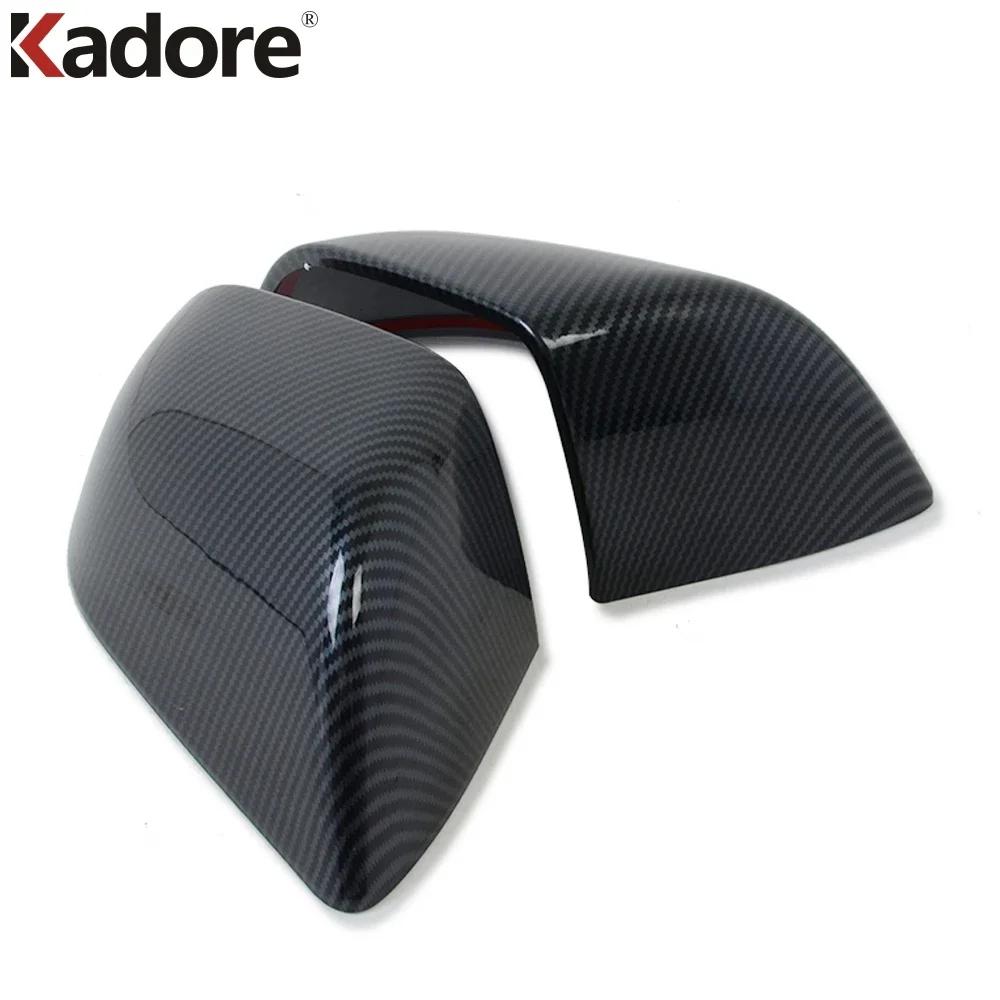 For Tesla Model 3 Y 2018-    2024 Carbon Fiber Car Accessories Rearview Mirror Cover Trim Side Wing Mirror Cap