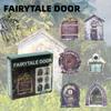 Mini Fairy Door Corrosion Resistant Moisture-Proof Micro Decor Fairy Tale Learning Toy Kit For Kids For 112 Dollhouse