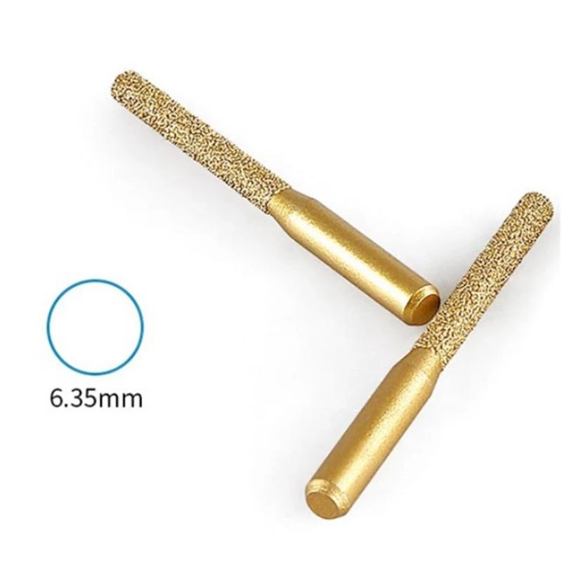 2pcs Brazed Diamond Router Bit Straight Shank Engraving Machine Tool Marble Granite Diamond Brazed Router Bits