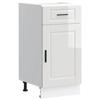 VidaXL Kitchen Cabinet Porto Glossy White Engineered Wood 853949