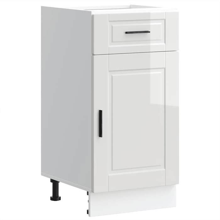 VidaXL Kitchen Cabinet Porto Glossy White Engineered Wood 853949