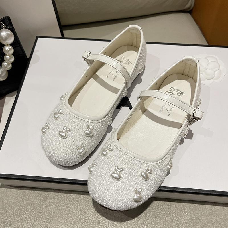 Round head simple small fragrant style gentle Mary Jane shoes women's 2025 new spring French with skirt shallow mouth single shoes