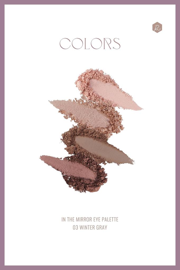 Ririmew In the Mirror Eye Palette Sashihara Produced Winter [Rino Cosmetics/Eyeshadow Palette] (03 Gray)