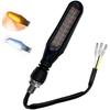 2pcs Motorcycle Turn Signal 36LED Lights Front Rear Tail Flowing Amber Indicator Red Brake Combination Tail Lights 12.8V