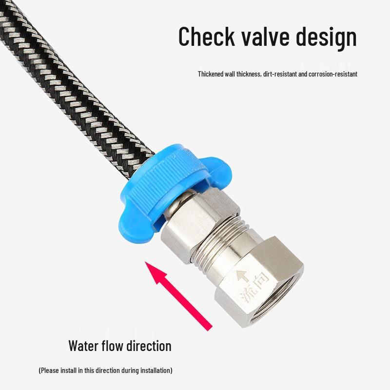 All-Copper Anti-Backflow One-Way Toilet Check Valve for Bathroom & Water Heater