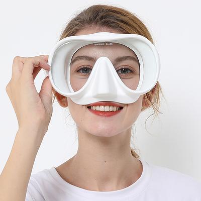 Deep Diving Mask Silicone Anti Fog Diving Goggles Fully Dry Breathing Tube Mask Adult Diving Goggles for Snorkeling and Surfing