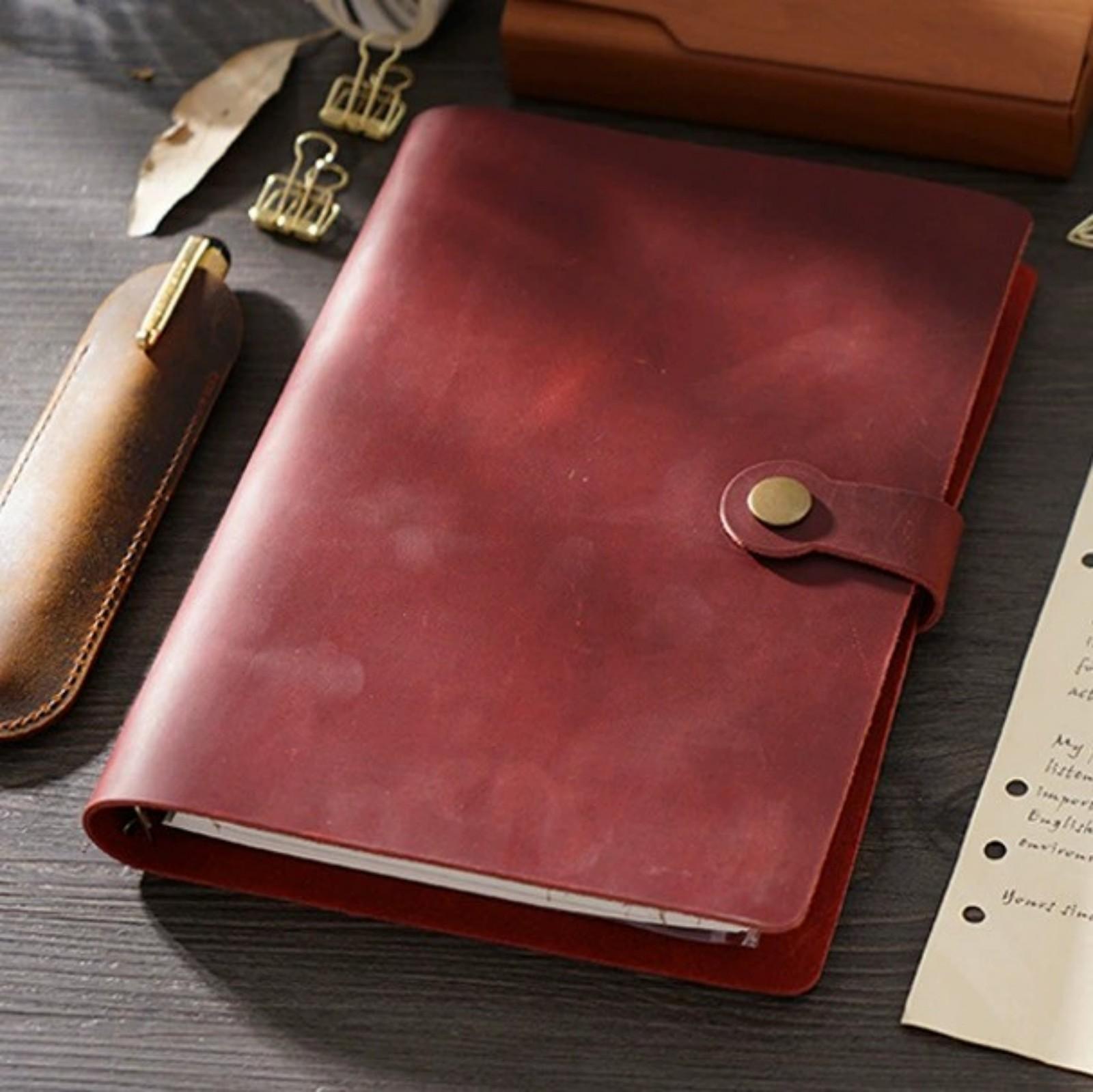Vintage A5 Notebooks And Journal Soft Leather Notepad Cover With Insert Paper Handmade Sketchbook Diary School Office Stationery X