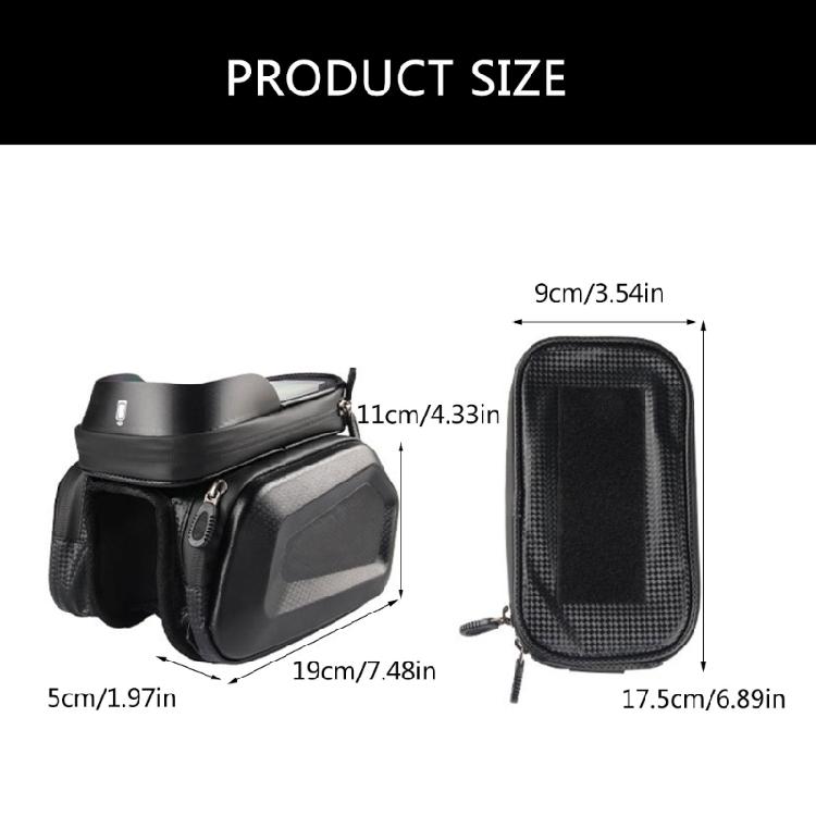 Bicycles Large Capacity Top Tube Bag Reflective Saddles Bag Head Bag Bicycles Front Beam Bag Watertight Phone Hard Case