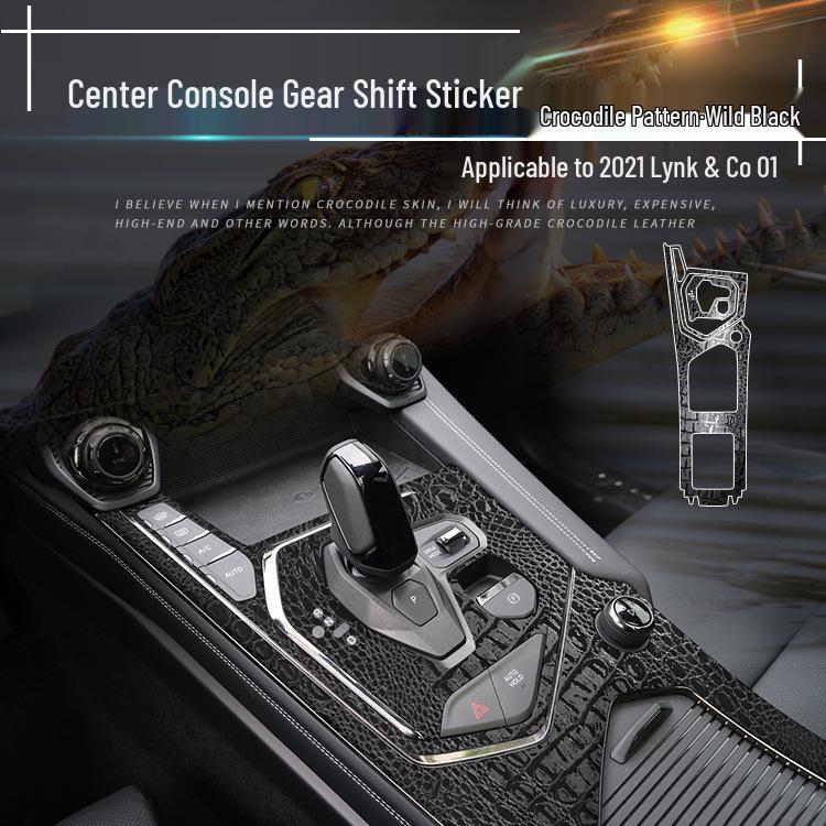 

Crocodile Grain Film for Lynk & Co 01-06 Interior Gear Shift Decoration