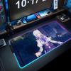 misteln schariac Mouse Pad RGB Gaming Mousepad Big LED Pad PC Desk Mat Luminous Mouse Pad Large Keyboard Mats Table Rug With