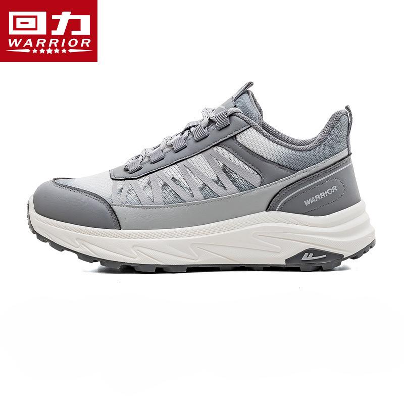Мужская обувь Warrior, спортивная обувь, мужская дышащая повседневная обувь, сетчатые кроссовки для бега 42 серый