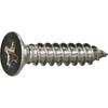 TRUSCO Countersunk Head Tapping Screws, Type 1A, Stainless Steel, M4 X 12, 10-Pack, Y836-0412