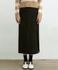 Nigaennikol H-Line Slit Skirt_Black