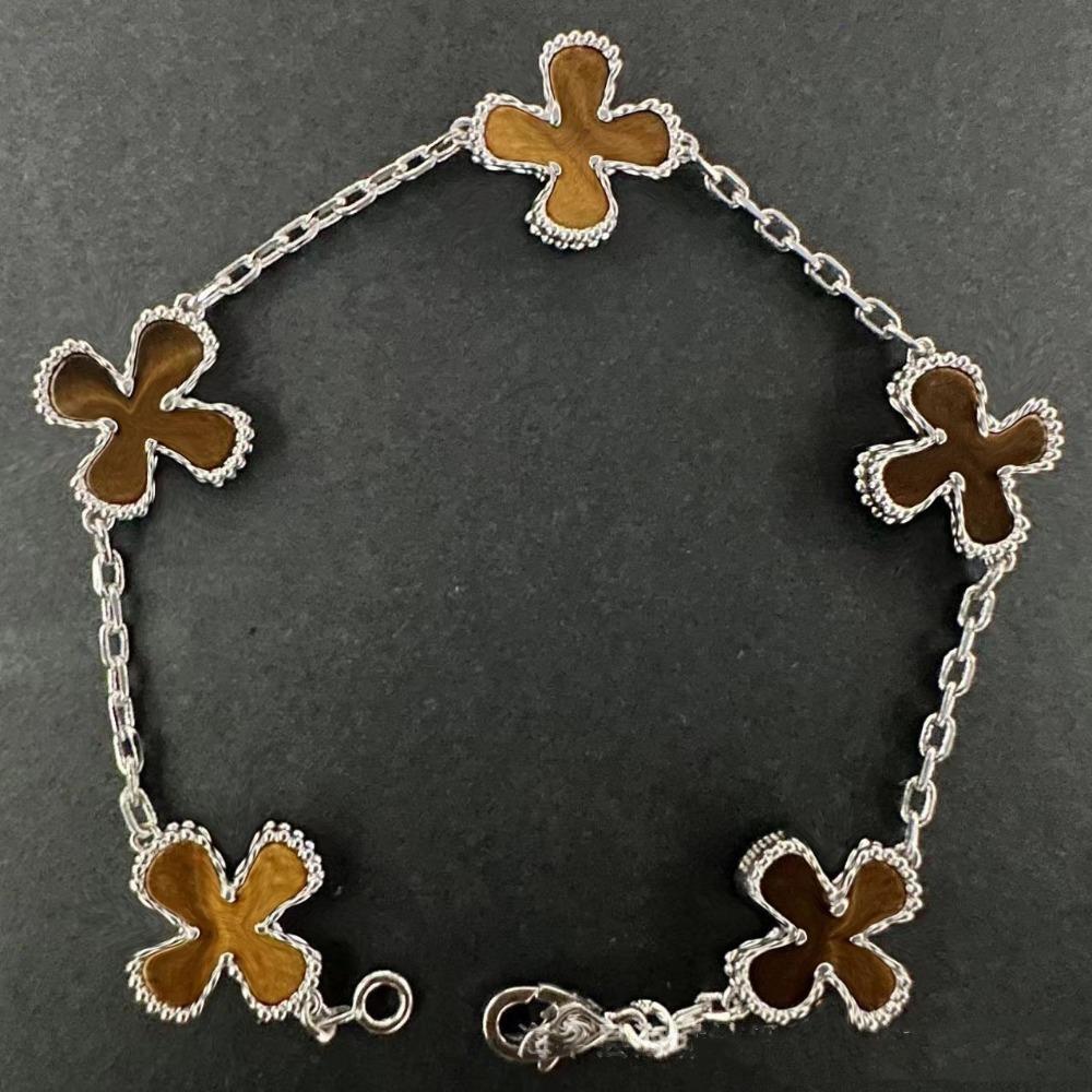 High Version Four-leaf Clover Bracelet Female Mother-of-pearl Agate Five-flower Ladies Bracelet