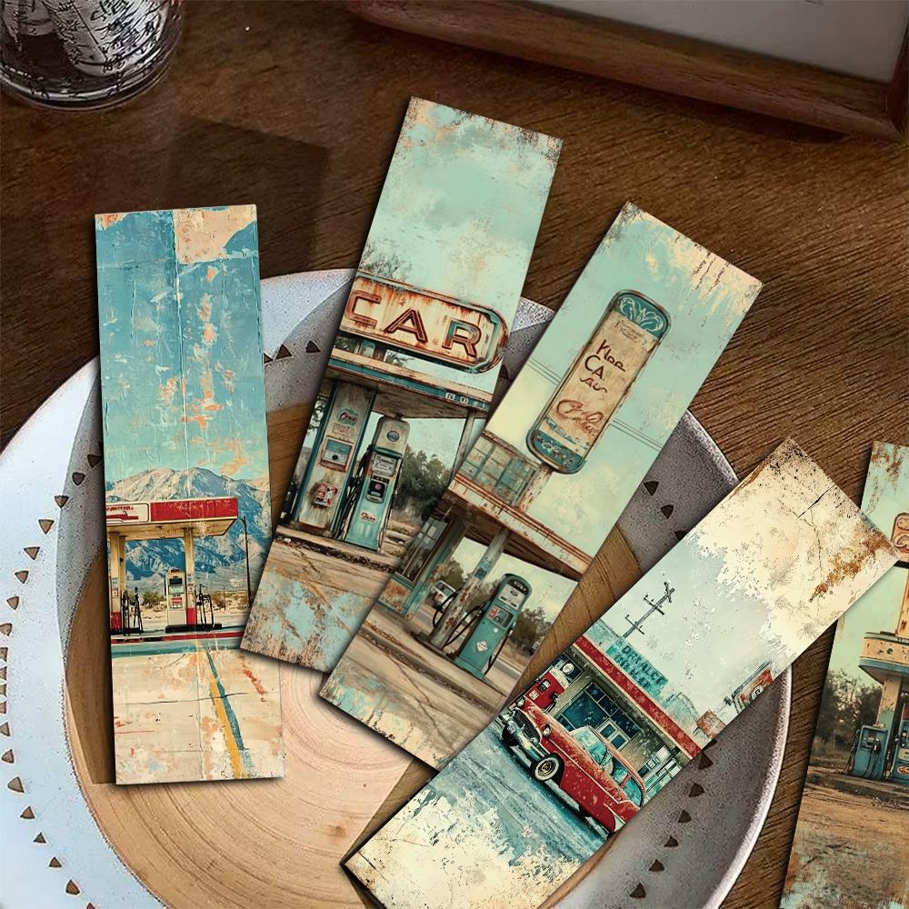 30PCS Retro and dilapidated Bookmarks Fairy Luggage Gifts Stationery Supplies Reading Book DIY Cardboard Aesthetic Bookmark