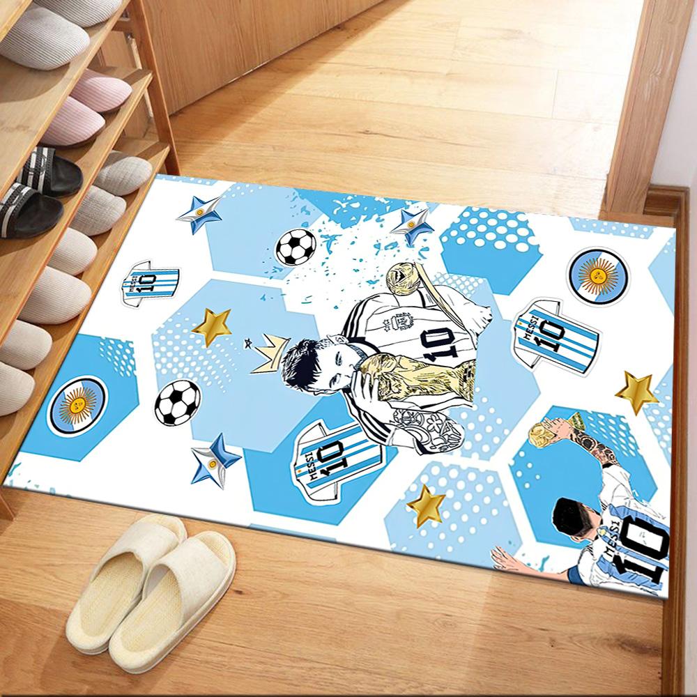 Argentina Football Celebration Square rugs are a great choice for living rooms, bedrooms, home décor, and as gifts.