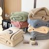Neue Halbseiten Fleece Herbst Winter Decke Weich Flauschig Mutter- und Kindgerechte Bettdecken Warm Atmungsaktiv Sofaüberwurfdecke