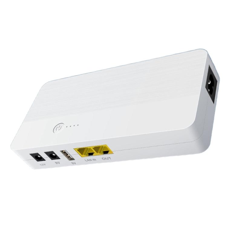 UPS Uninterrupted Power Supply 8000mAh 29.6Wh 60W 48V 5V 9V 12V 5.5x2.5mm POE UPS Power Supply for Wireless Router