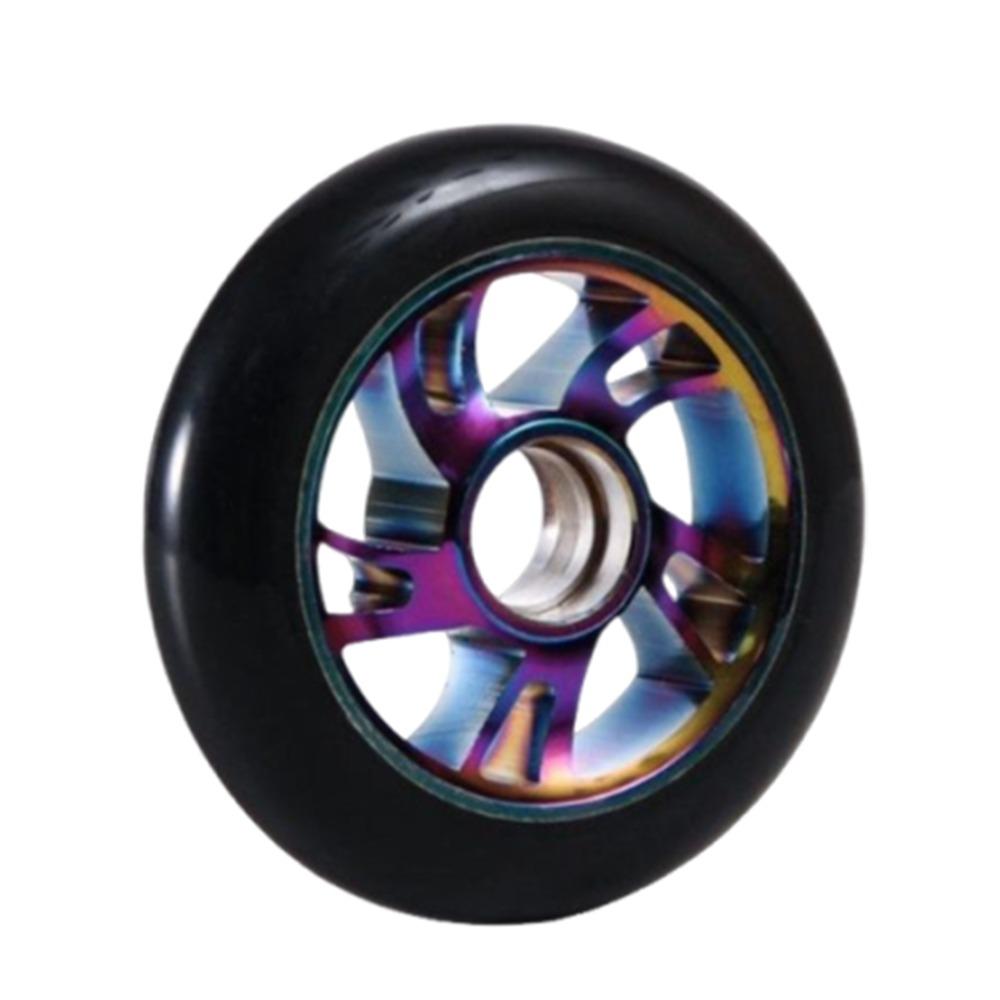 Silent 100/110mm Scooter Wheels Thick Aluminum Alloy Stunt Scooter Wheels With Bearings Stable Roller Wheels Parts Adults Kids