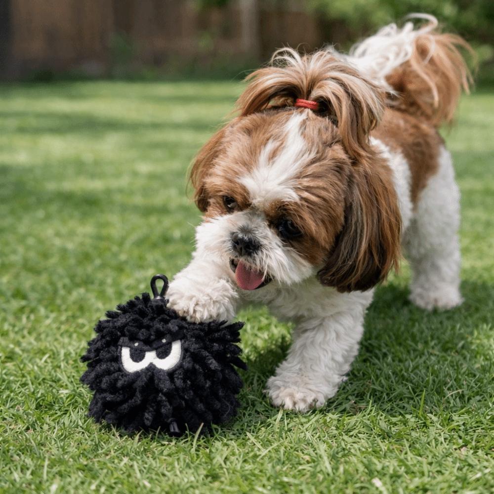 Bite-Resistant Pet Mop Ball Toys Glowing Pet Interactive Toys Teeth Grinding Toys Indoor Play