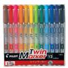 Pilot Twin Marker MEF-144EU-12C Fine/Extra Fine 12 Color Set