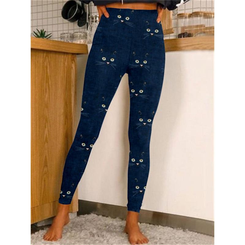 High-Waisted Black 3D Print Yoga Pants: Slimming & Tight Fit for Fitness
