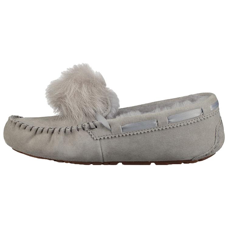 (WMNS) UGG Dakota Pom Pom Slip on Grey Women s 1019015-SEL EU 36