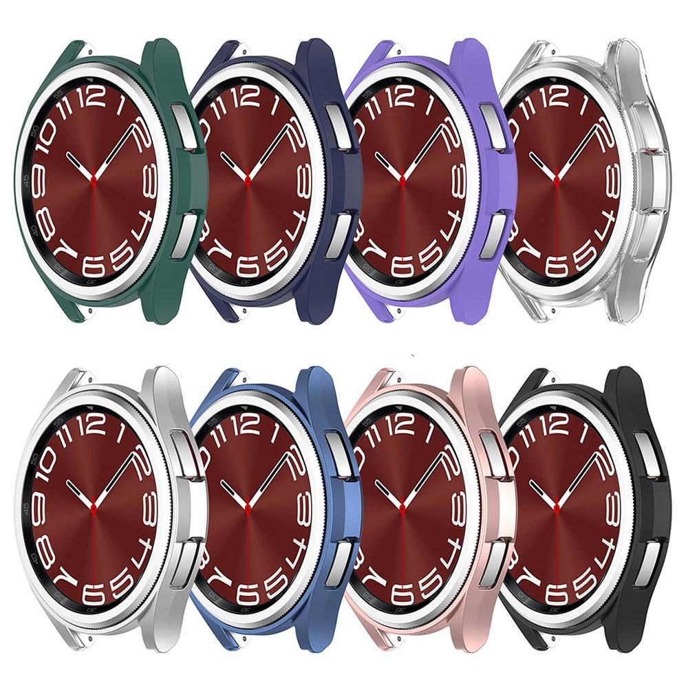 Ihåligt PC-skyddsfodral för Samsung Galaxy Watch 6 40mm 44mm Protector Shell Bumper för Galaxy Watch 6 Classic 43mm 47mm