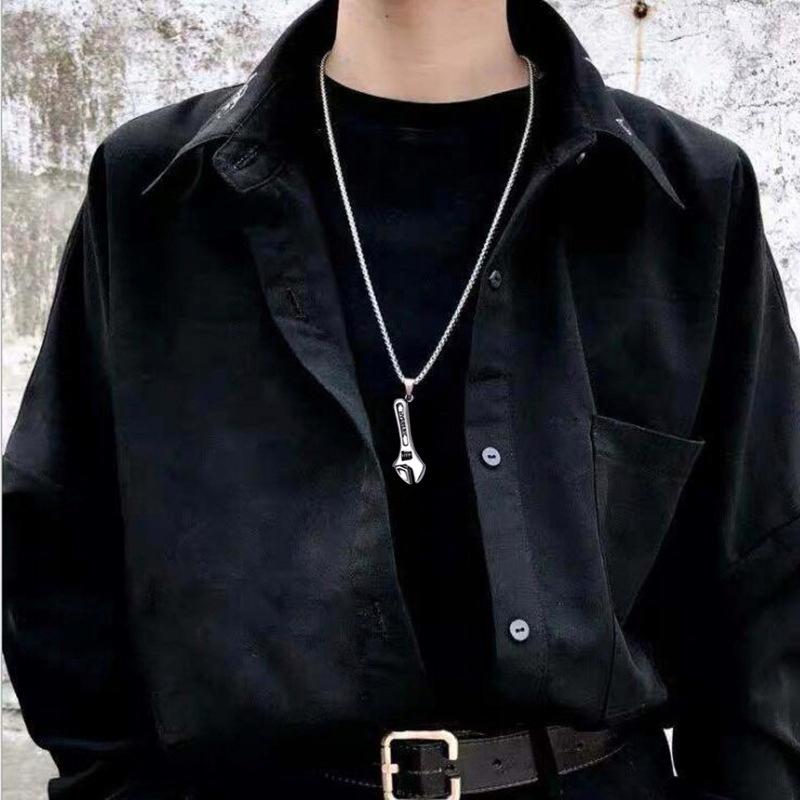Mechanic's Wrench 316L Silver Chain Necklace
