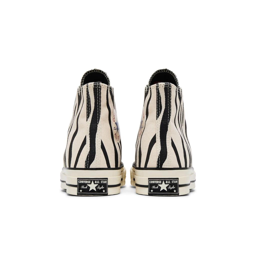 Converse Chuck 70 Hi 'Zebra' (Unisex) Greige / Black / Egret Canvas Shoes 163408C