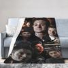 Jensen Ackles Blanket  Super Warm Fashion Plush Throw Blanket For Boy Girl Outdoor Flannel Bedspread Bed Cover