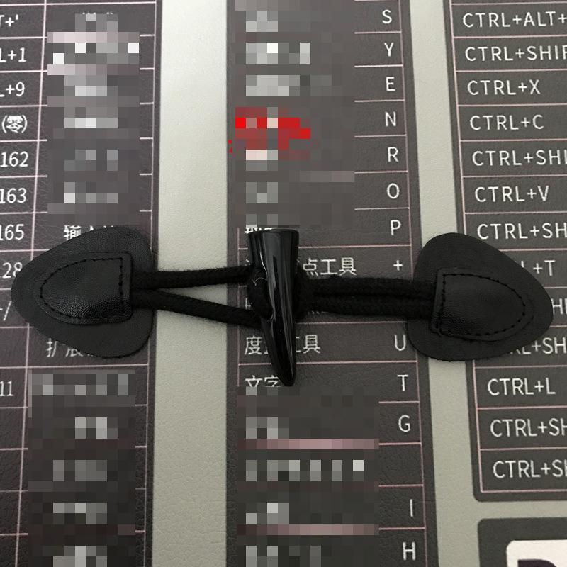 High Quality Horn Buttons Cotton Rope Resin Ox Horn Combined Button Woman's Coat Sewing Supplies