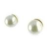 Les Trésors De Lily [L1585] - Ivory 'Perla' Earrings (12 Mm)