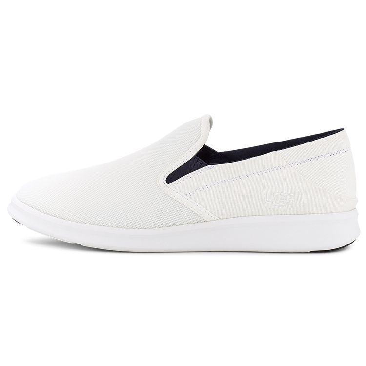 UGG Sheldon Fabric Comfortable Flat Casual Shoes Men Sneaker White 1124893-WHT 40