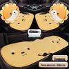 Cartoon Doll Style Heated Car Seat Cushion Set - Three Pieces for Winter Comfort
