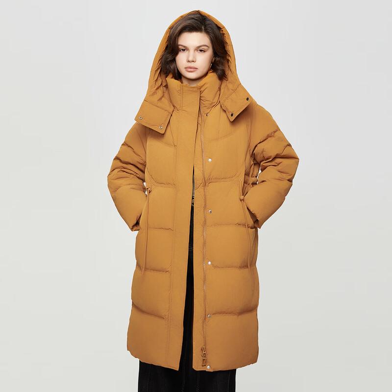 Shetu Women's Winter Long Hooded Down Jacket