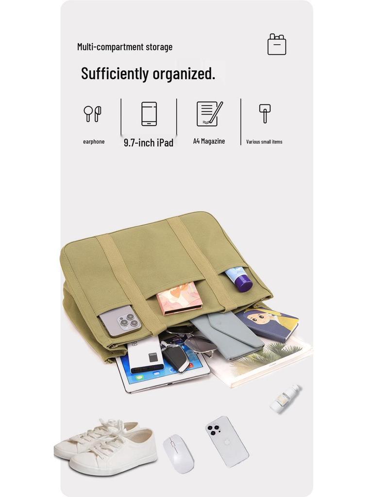 Borsa Mamma in Tela Multi-scomparto: Grande Capacità, Portatile, Opzioni a Spalla e a Tracolla per Essenziali per Mamma e Bambino.