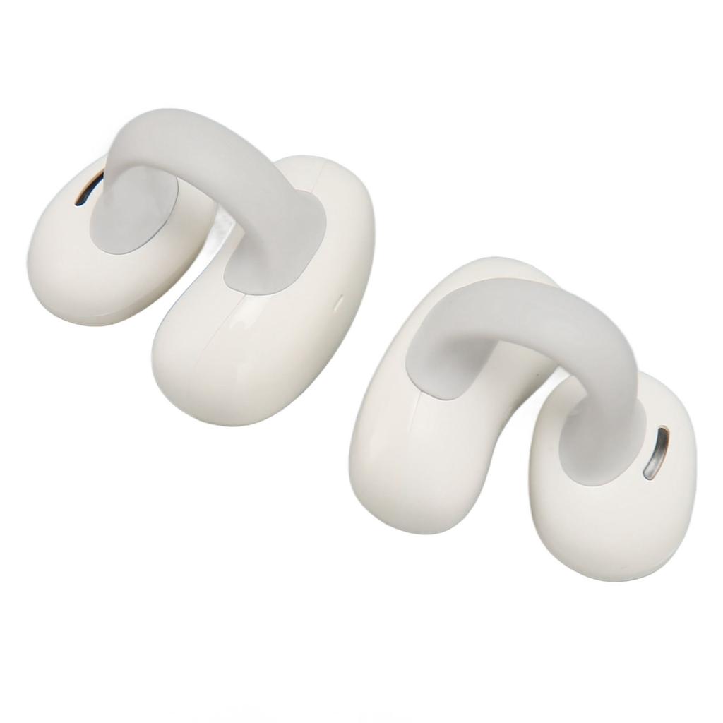 Ear Clip Bluetooth Earbuds HiFi Stereo Noise Canceling 55H Playtime Wireless Clip On Earphone for Sports Travel Gym