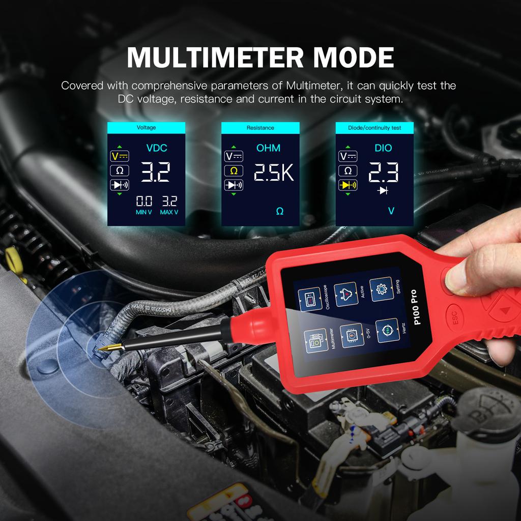 Pro 9-30V Circuito de Carro Diagnóstico de Circuito Automotivo Kit de Sonda de Circuito 12V 24V Multímetro Osciloscópio Digital Ativação de Peças/0-5V Ajustável
