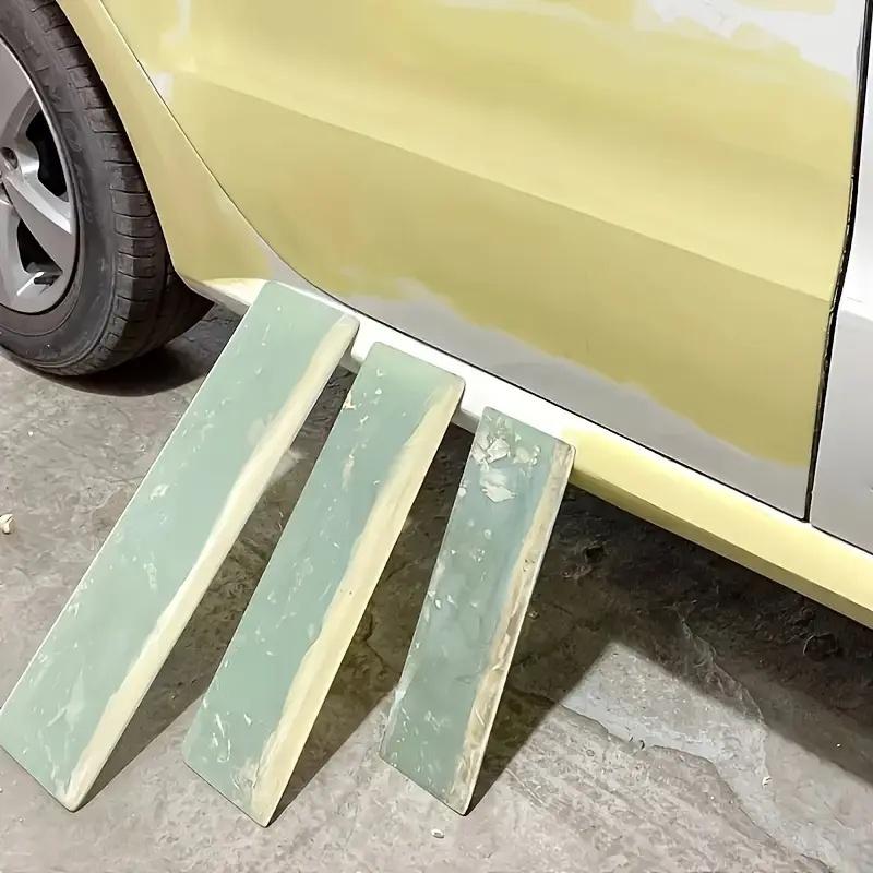 3 Stuks Duurzame Groene Plastic Auto Carrosserievuller Schraper - Ideaal voor het verwijderen van stucwerk, glas en kit en wandschuurgereedschap