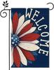 Patriotic 4th of Jul Star Garden Ag 12x18 Inch Double Sided Memorial Day Welcome Daisy Yard Outdoor Home Decoration UUZ WW EEL