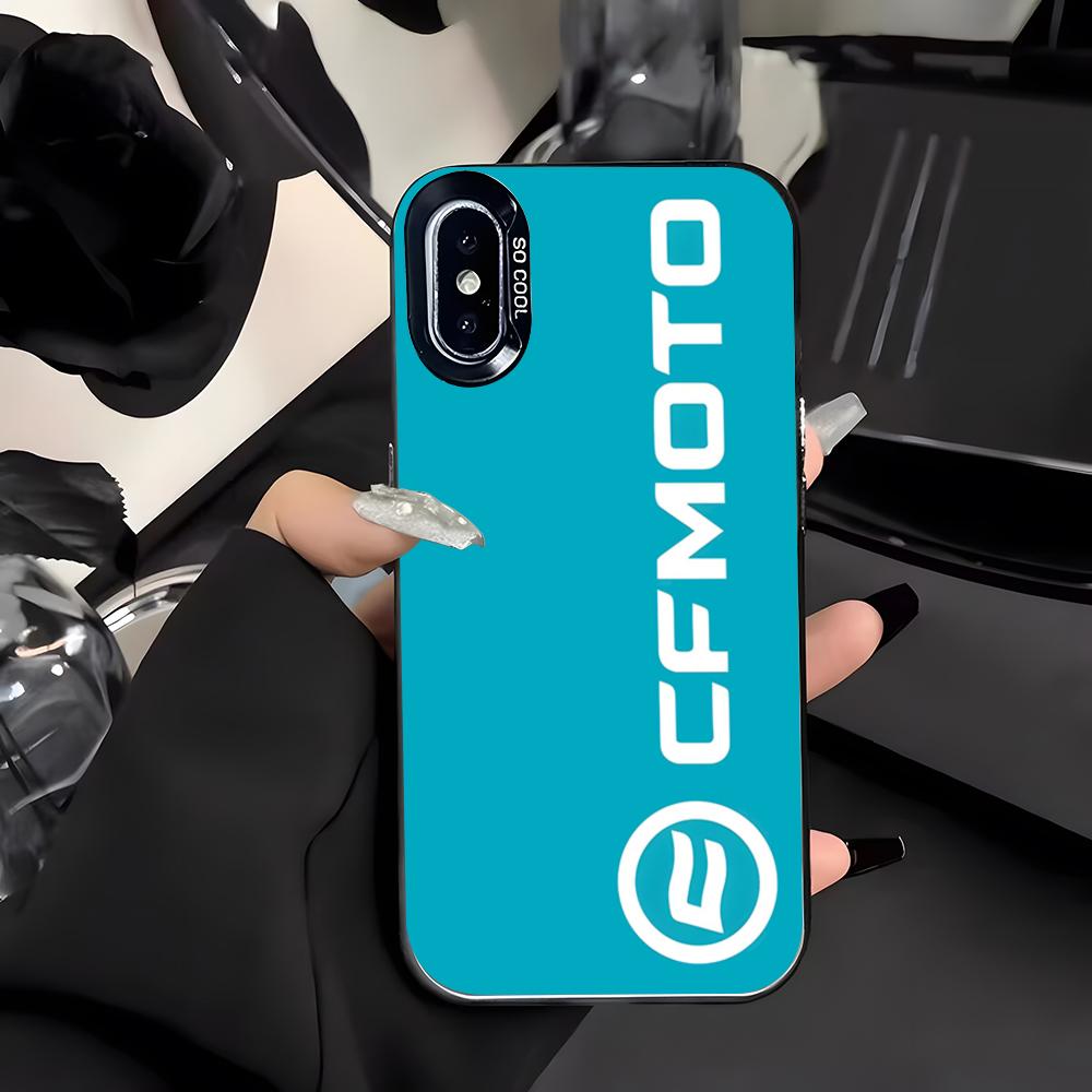 

Чехол для телефона Cfmotos Motor для IPhone 17 Air 16 E 15 14 Plus 13 12 11 Pro Max Цветной Серебряный Чехол iPhone 16