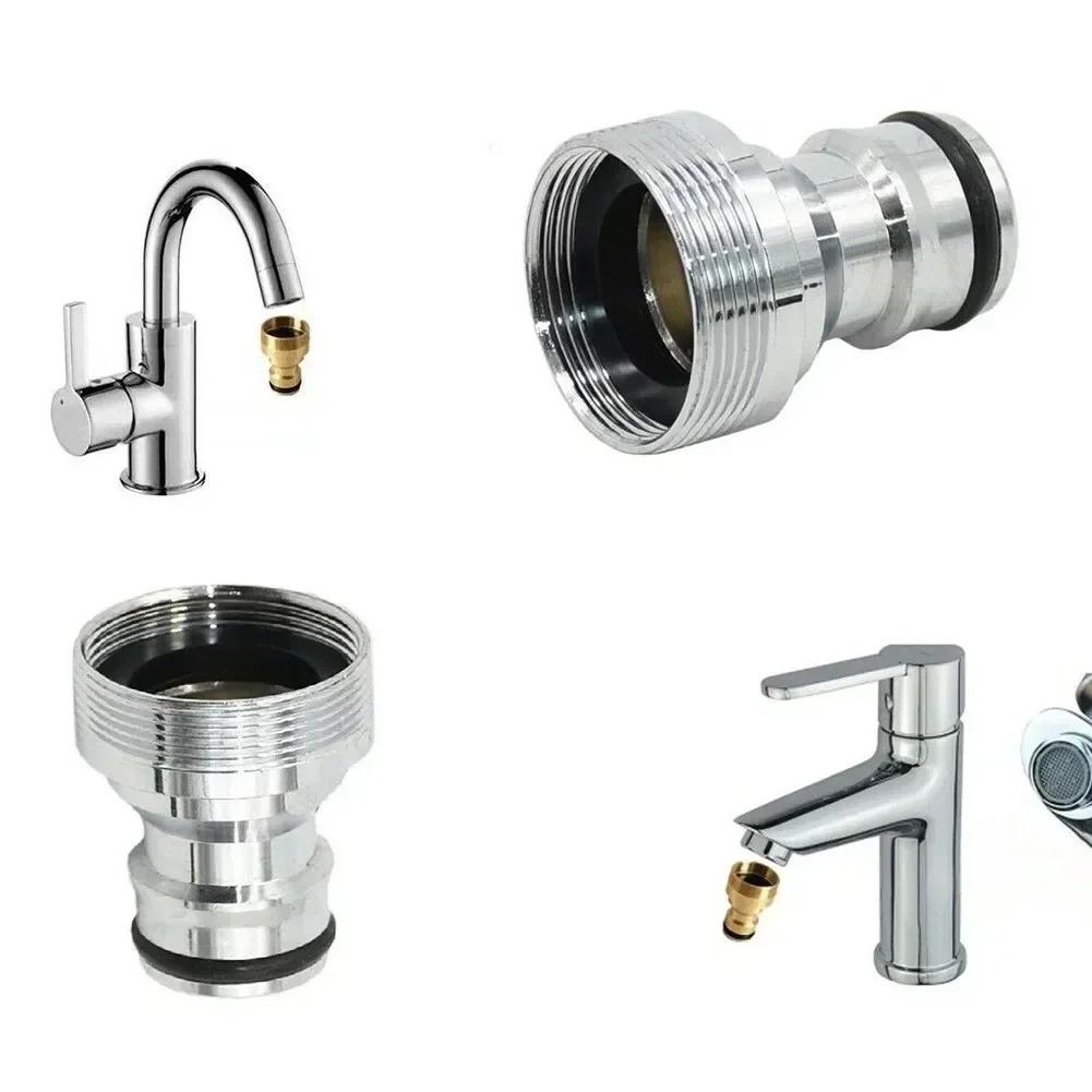 2pcs Thread Connectors Faucet Adapter Garden Irrigation Watering Hose Brass Plug-In Coupling M22 IG M24 AG Connection Parts