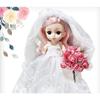 Mini boneca de casamento iFriends 01, rosa (cabelo), 16 cm