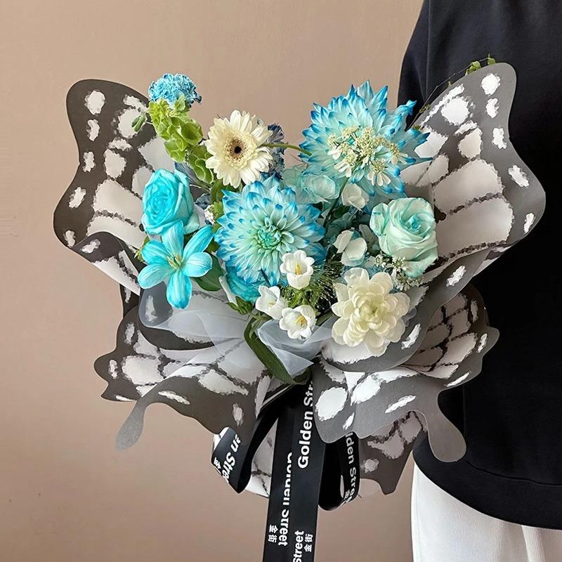 Butterfly-Shaped Bouquet Wrapping Paper Ins Creative Flower Packing Paper DIY Mother's Day Birthday Gift Wrapping Material