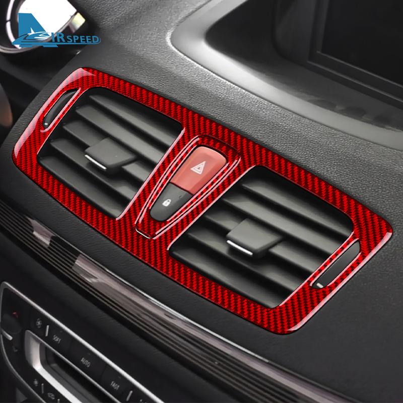 Renault Megane RS 2009 2010 2011 2012 2013 2014 2015 LHD RHD Araç Orta Konsol Hava Mazgalı Kaplaması İçin Gerçek Yumuşak Karbon Fiber Sticker